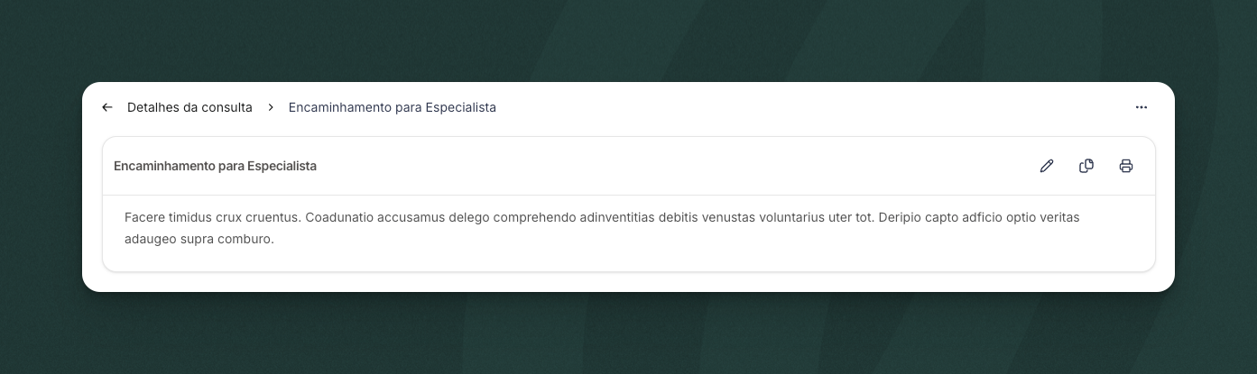 Documento auxiliar gerado exibido na tela