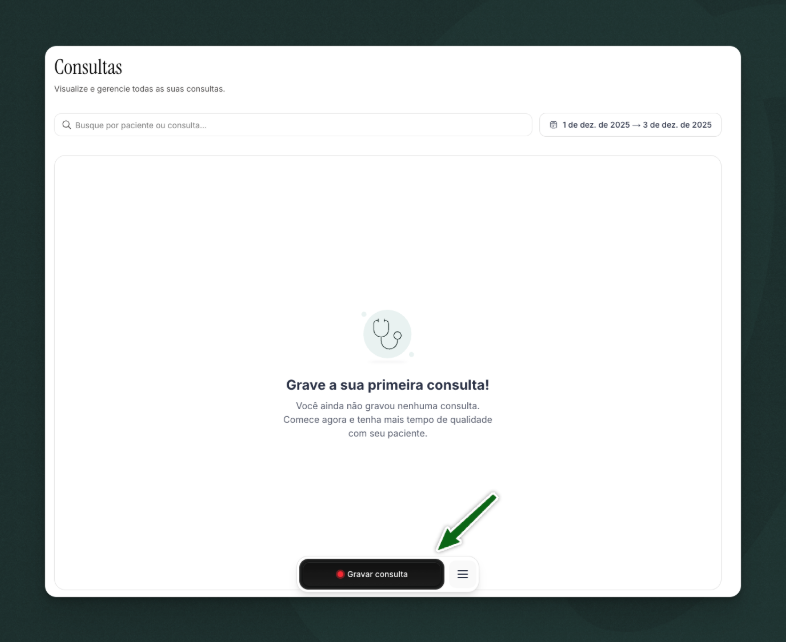 Iniciar uma consulta no Chrome
