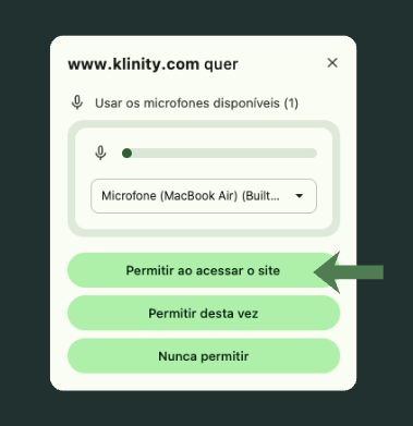 Permitir acesso ao site no Chrome