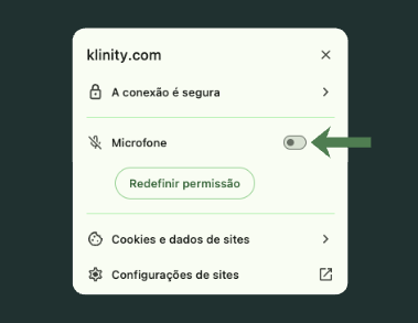 Permitir acesso ao site no Chrome